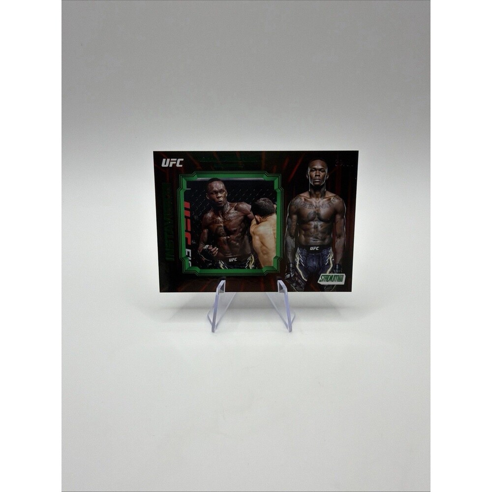 2025 Topps Stadium Club UFC - Instavision Israel Adesanya #IV-10 Green /50